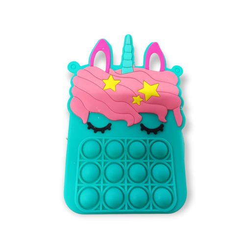 Picture of POP IT PURSE UNICORN TURQUOISE
